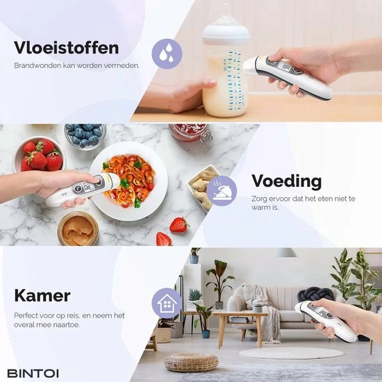 Bintoi? X200 - Thermometer Voorhoofd - Oorthermometer - Koortsthermometer 10 Bintoi? X200 - Thermometer Voorhoofd - Oorthermometer - Koortsthermometer - Afbeelding 8
