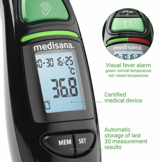 Medisana TM 750 Black Multifunctionele Infrarood Thermometer - Afbeelding 7
