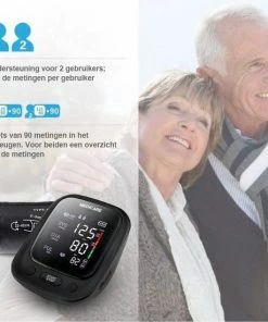 Medicare Bloeddrukmeter Bovenarm Met Spraakfunctie - Groot LED Scherm - Draagband - Zwart -Yunmai Shop 550x550 619