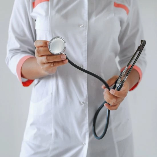 Merkloos Stethoscoop Voor Verpleegkundige - Enkelzijdig - Kleur Zwart - Verpleegster Stethoscoop - Nurse Stethoscope - Afbeelding 4