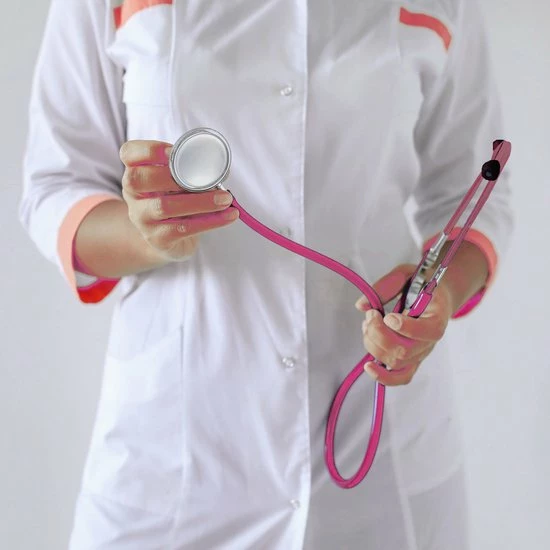 Merkloos Stethoscoop Voor Verpleegkundige - Enkelzijdig - Kleur Roze - Medische Verpleegster Stethoscoop - Nurse Stethoscope - Afbeelding 4