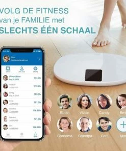 O'dor® Bluetooth Personenweegschaal - Weegschaal - Digitale Lichaamsanalyse - Meet Hartslag, Gewicht, Lichaamsvet, Spiermassa, BMI, Botmassa En Vetpercentage - Wit 18 O'dor® Bluetooth Personenweegschaal - Weegschaal - Digitale Lichaamsanalyse - Meet Hartslag, Gewicht, Lichaamsvet, Spiermassa, BMI, Botmassa En Vetpercentage - Wit -Yunmai Shop 550x550 841