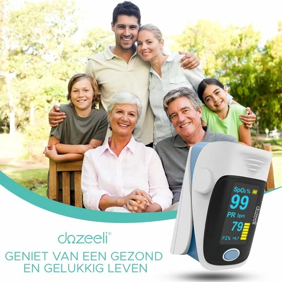 Dozeeli? Saturatiemeter Zuurstofmeter Vinger - Oximeter - FAGG Medische Kwalificatie En Inspectie + CE - NL Handleiding - Opberghoes Koord + Panasonic Batteijen - Blauw 6 Dozeeli? Saturatiemeter Zuurstofmeter Vinger - Oximeter - FAGG Medische Kwalificatie En Inspectie + CE - NL Handleiding - Opberghoes Koord + Panasonic Batteijen - Blauw - Afbeelding 4