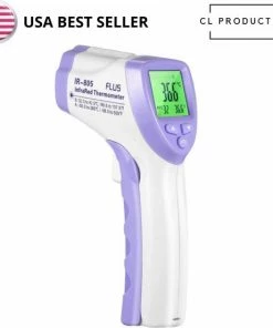 CL Products Infrarood Thermometer - Koorts Thermometer - Contactloze Thermometer - Thermometer Voorhoofd - Thermometer Lichaam - Mondkapje - Koortsthermometer Voor Volwassenen