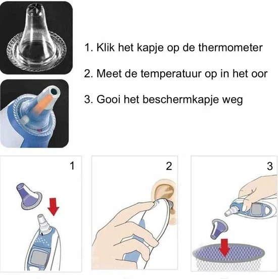 Supertarget - Beschermkapjes Voor Oorthermometer 100 Stuks - Navulkapjes 100 Stuks Voor Oorthermometer - Navul Set Geschikt Voor Braun Filters Oorthermometer - Thermometer - Lens Filters - Beschermkapjes 6 Supertarget - Beschermkapjes Voor Oorthermometer 100 Stuks - Navulkapjes 100 Stuks Voor Oorthermometer - Navul Set Geschikt Voor Braun Filters Oorthermometer - Thermometer - Lens Filters - Beschermkapjes - Afbeelding 4