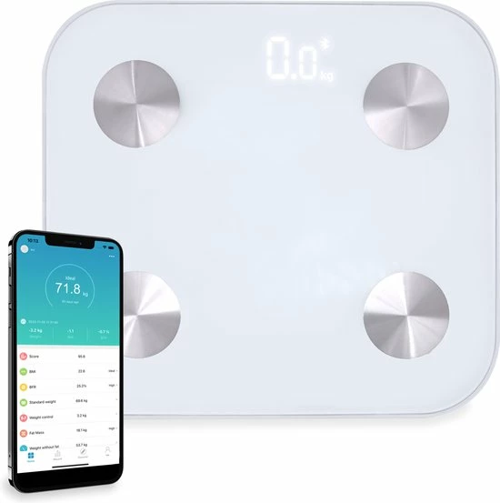 JAP Sports JAP WG20E Weegschaal Digitaal - Baby Modus - Met Lichaamsanalyse - Fitness Partner