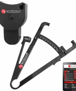 BOZEERA Huidplooimeter En Body Mass Tape - Vetmeter En Meetlint Lichaam - Inclusief Software Video Uitleg En Nederlandse Handleiding