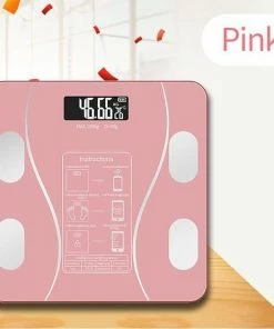 Merkloos Digitale Smart Weegschaal - Personenweegschaal - Met Lichaamsanalyse - USB Oplaadbaar - Met App - Roze -Yunmai Shop 550x555 6