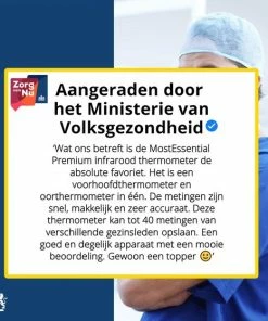 MostEssential Premium Koortsthermometer - Infrarood Thermometer - Thermometer Voorhoofd - Oorthermometer - Contactloos - Koortsthermometer Voor Volwassenen, Kinderen En Baby's - 20D -Yunmai Shop 550x558 4