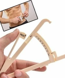 Merkloos Vetpercentage Meter | Caliper | Lichaamsvet Meter | Huidplooimeter | Goedkoop En Nauwkeurig Vetpercentage Meten INCLUSIEF GRATIS HANDLEIDING