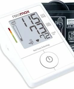 Rossmax X1 - Bloeddrukmeter Bovenarm Hartstichting - Klinisch Gevalideerd - Hartslagmeter - Onregelmatige Hartslag - Bewegingsdetectie - Incl. Opbergzak En Batterijen - Manchet 22 - 40 Cm