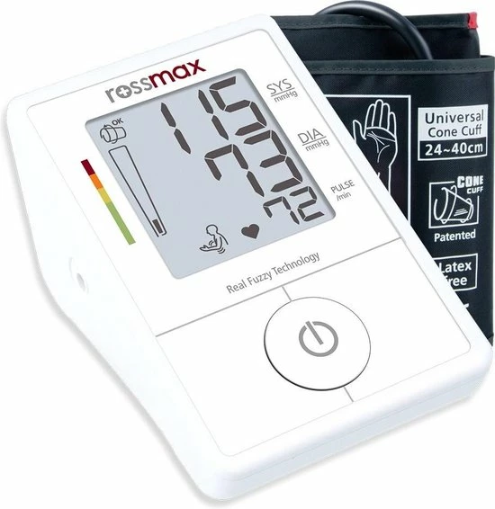 Rossmax X1 - Bloeddrukmeter Bovenarm Hartstichting - Klinisch Gevalideerd - Hartslagmeter - Onregelmatige Hartslag - Bewegingsdetectie - Incl. Opbergzak En Batterijen - Manchet 22 - 40 Cm 3 Rossmax X1 - Bloeddrukmeter Bovenarm Hartstichting - Klinisch Gevalideerd - Hartslagmeter - Onregelmatige Hartslag - Bewegingsdetectie - Incl. Opbergzak En Batterijen - Manchet 22 - 40 Cm