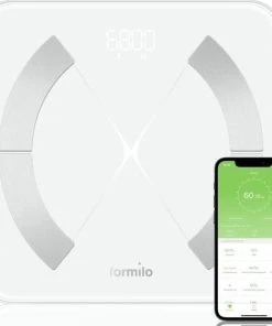 Formilo - Personenweegschaal Met Lichaamsanalyse - Met App - Digitaal - Wit