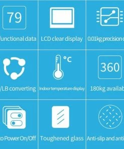 Merkloos Digitale Smart Weegschaal - Personenweegschaal - Met Lichaamsanalyse - USB Oplaadbaar - Met App - Roze -Yunmai Shop 550x570 6