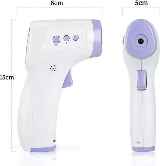 Must Have Goodies Infrarood Thermometer - Thermometer Koorts - Voorhoofd Thermometer - Volwassenen En Baby's - Baby Thermometer - Afbeelding 3