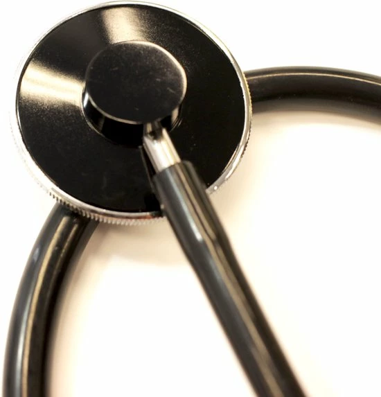 Merkloos Stethoscoop Voor Verpleegkundige - Enkelzijdig - Kleur Zwart - Verpleegster Stethoscoop - Nurse Stethoscope - Afbeelding 3