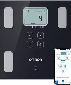 OMRON VIVA Personenweegschaal - Slimme Weegschaal Met Lichaamsanalyse - Smart Scale - Met Mobiele App - Max. 150kg - Zwart