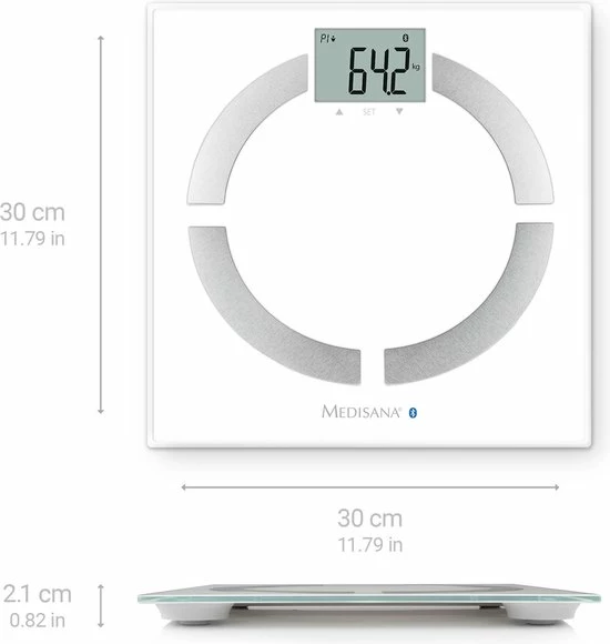 Medisana BS444 Connect - Lichaamsanalyseweegschaal - Wit - Afbeelding 17