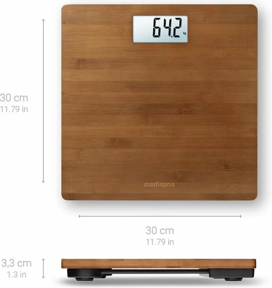 Medisana PS 450 - Personenweegschaal - Bamboe Dark - Afbeelding 6