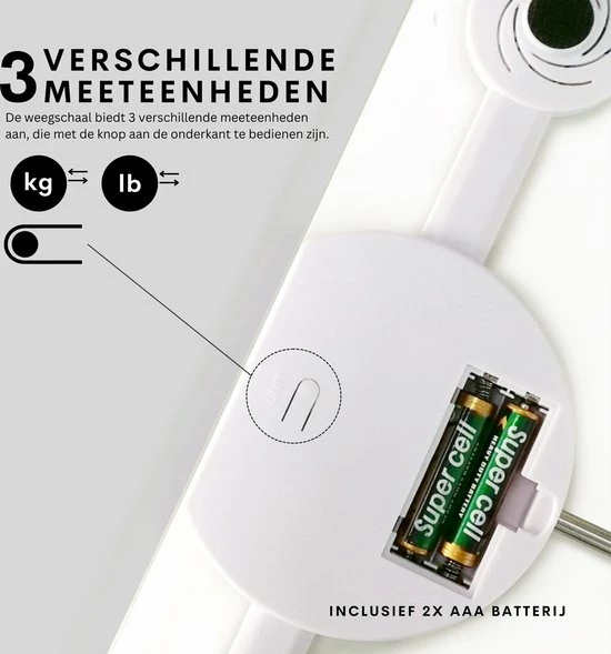 Achat? Slimme Weegschaal Met App - 12 Lichaamsanalyses - Smart Personenweegschaal - 8 Gebruikers - Incl Batterij - Wit 4 Achat? Slimme Weegschaal Met App - 12 Lichaamsanalyses - Smart Personenweegschaal - 8 Gebruikers - Incl Batterij - Wit - Afbeelding 2