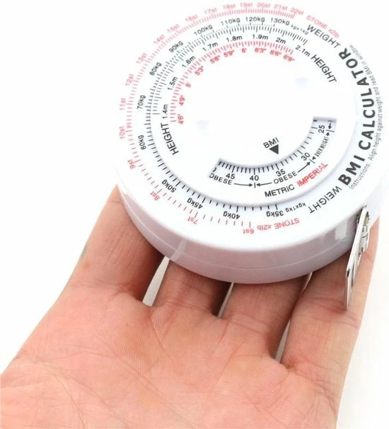 Cheaperito Omvang Meetlint BMI Meter I Omtrekmeter I Body Mass Tape I Vetpercentagemeter I Omvang Meetlint I Meetlint Lichaam I 60 Inch & 150 CM 3 Cheaperito Omvang Meetlint BMI Meter I Omtrekmeter I Body Mass Tape I Vetpercentagemeter I Omvang Meetlint I Meetlint Lichaam I 60 Inch & 150 CM