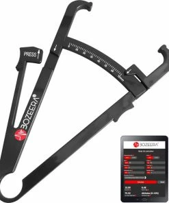 BOZEERA Huidplooimeter - Vetmeter - Vetpercentagemeter - Inclusief Software Video Uitleg En Nederlandse Handleiding