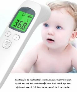 Djambo Thermometer Voorhoofd Infrarood Met Digitaal Kleuren Display - Snelle Meting In 1 Seconde - Thermometer Lichaam En Objecten - Koorts Thermometer Voor Baby, Kinderen En Volwassen - Gratis Batterijen -Yunmai Shop 550x617 4