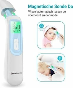 MostEssential Premium Koortsthermometer - Infrarood Thermometer - Thermometer Voorhoofd - Oorthermometer - Contactloos - Koortsthermometer Voor Volwassenen, Kinderen En Baby's - 20D -Yunmai Shop 550x620 1