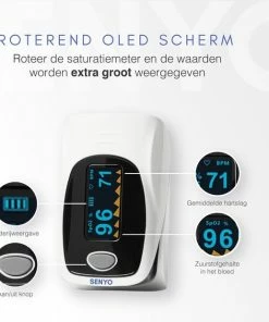 SENYO Saturatiemeter Met Hartslagmeter - Zuurstofmeter Vinger - Pulse Oximeter 15 SENYO Saturatiemeter Met Hartslagmeter - Zuurstofmeter Vinger - Pulse Oximeter -Yunmai Shop 550x620
