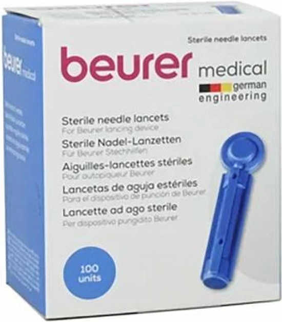 Beurer - Lancetten Voor Glucosemeter - 100 Stuks 3 Beurer - Lancetten Voor Glucosemeter - 100 Stuks