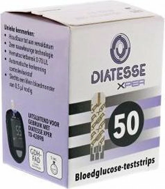 Diatesse Xper Teststrips 50st - Afbeelding 2