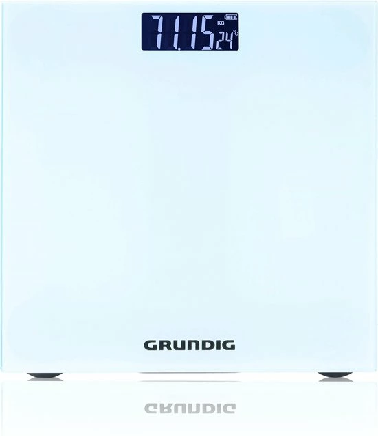 Grundig Weegschaal - Digitale Personenweegschaal - 50 Gram Nauwkeurig - 2 Tot 180 Kilo - Wit 3 Grundig Weegschaal - Digitale Personenweegschaal - 50 Gram Nauwkeurig - 2 Tot 180 Kilo - Wit