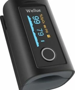 Wellue Saturatiemeter - Zuurstofmeter Vinger - Zuurstofmeter - Oximeter - Pulse Oximeter - Saturatiemeter Met Hartslagmeter - Saturatiemeter Best Getest