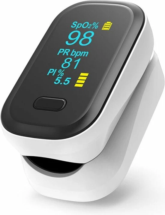 Currero Saturatiemeter - Bloeddrukmeter - Zuurstofmeter Vinger - Best Getest - Wit 3 Currero Saturatiemeter - Bloeddrukmeter - Zuurstofmeter Vinger - Best Getest - Wit