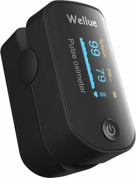 RealN WELLUE Professionele Saturatiemeter Met VIHEALTH-App - Oximeter - Hartslagmeter - Zuurstofmeter Vinger - Pulse Oximeter - OLED Scherm - Zwart - Afbeelding 2