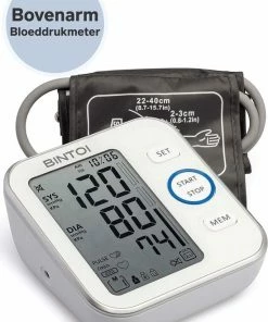 Bintoi? BX200 - Bloeddrukmeter Bovenarm - Hartslagmeter - Incl. Opbergtas En Batterijen - 2 Gebruikers