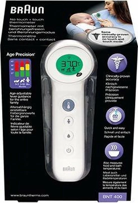 Braun - Koortsthermometer - No Touch - BNT400WE - Afbeelding 7