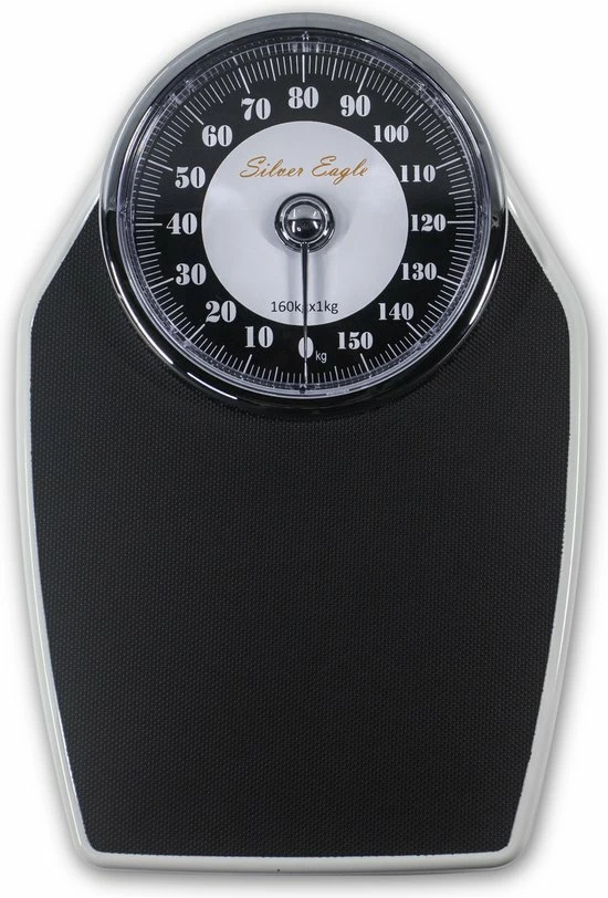 Silver Eagle ? Analoge Personenweegschaal 160 Kg ? Retro Analoge Weegschaal - Zwart 3 Silver Eagle ? Analoge Personenweegschaal 160 Kg ? Retro Analoge Weegschaal - Zwart